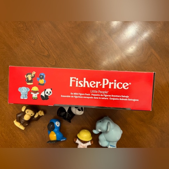 Fisher-Price Little People Go Wild Jungle Adventure 5 piece safari animals NWB - Picture 10 of 10